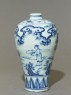 Blue-and-white meiping, or plum blossom, vase (side)