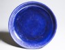 Dish with dragons under a cobalt-blue glaze (top)