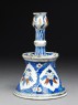 Candlestick with tulip blossoms (side)