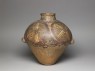 Painted pottery urn (oblique)