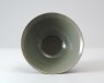 Greenware bowl with peony decoration (oblique)