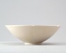 White ware bowl with lotus decoration (oblique)