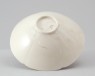 White ware bowl with lotus decoration (oblique)