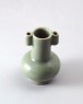 Greenware miniature arrow vase (oblique)