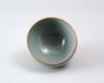 Bowl with blue glaze (oblique)