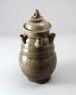 Greenware funerary jar with five spouts (oblique)