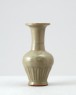 Greenware baluster vase with flowers of the four seasons (oblique)