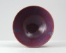 Bowl with blue and purple glazes (oblique)