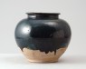 Jar with blue glaze (oblique)