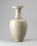 Greenware funerary vase with peonies (oblique)