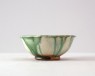 Bowl with green splashes (oblique)