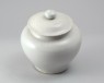 White ware baluster jar and lid (oblique)