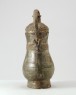 Ritual wine vessel, or you, with thunder-scroll pattern (oblique)