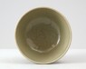Greenware bowl with floral medallion (oblique)