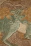 Two shishi, or lion dogs, and their young beneath a waterfall (detail, Cat. No. 5)