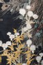 Peacock and peahen in a cherry tree with trailing wisteria, thistles, and iris (detail, Cat. No. 20)