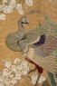 Peacock and peahen with cherry blossom and peonies (detail, Cat. No. 24)